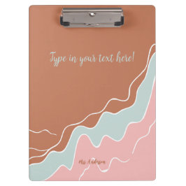 gepersonaliseerde Bohemian Modern custom cadeau Klembord