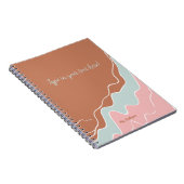 gepersonaliseerde Bohemian Modern custom cadeau Notitieboek (Rechterzijde)