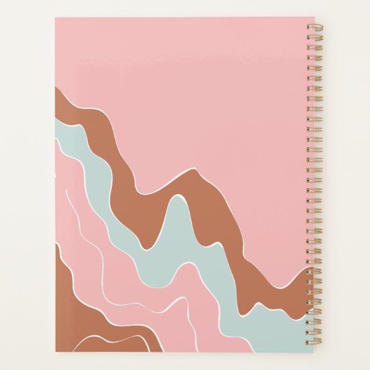 gepersonaliseerde Bohemian Modern custom cadeau Planner (Achterkant)