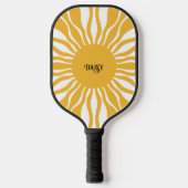 Gepersonaliseerde Boho Abstracte zonnestralen | re Pickleball Paddle (Voorkant)