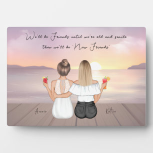 Gepersonaliseerde Boho Beste Vriend Gift Fotoplaat
