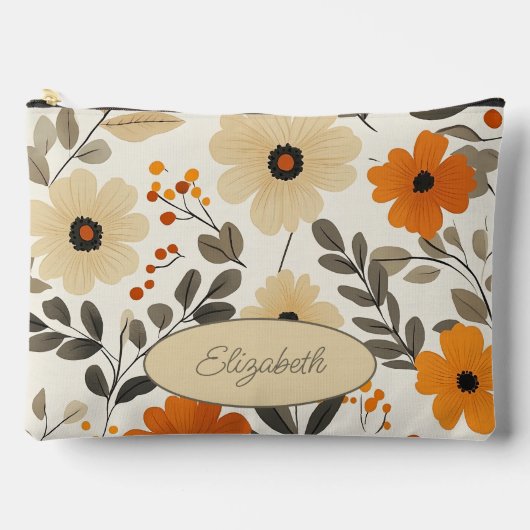 Gepersonaliseerde Boho bloemmotief Etui (Voorkant)