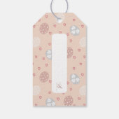 Gepersonaliseerde Boho Bunny Pasen Cadeaulabel (Achterkant)