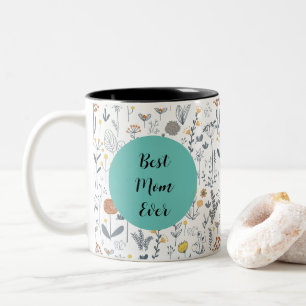 Gepersonaliseerde Boho floral Moederdag Mok