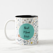 Gepersonaliseerde Boho floral Moederdag Mok (Links)