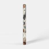 Gepersonaliseerde Boho Floral Monogram en Naam Samsung Galaxy Hoesje (Rechterkant)