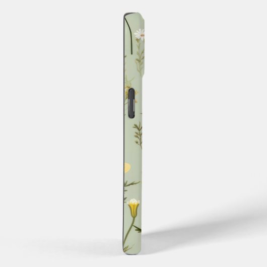Gepersonaliseerde Boho Floral Wildflower Sage Groe Case-Mate iPhone Case (Achterkant / Rechts)