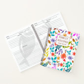 Gepersonaliseerde Boho Flowers Recipes Schrijf je  Notitieboek (Binnen)