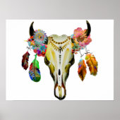 Gepersonaliseerde Boho Kerstmis Poster (Voorkant)