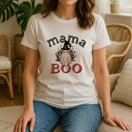 Gepersonaliseerde Boho Mama Boo Schattigee Ghost H T-shirt