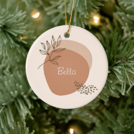 Gepersonaliseerde boho minimalist keramisch ornament