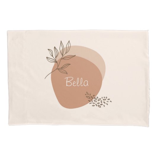 Gepersonaliseerde boho minimalist kussensloop (Voorkant)