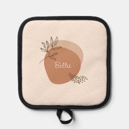 Gepersonaliseerde boho minimalist pannenlap