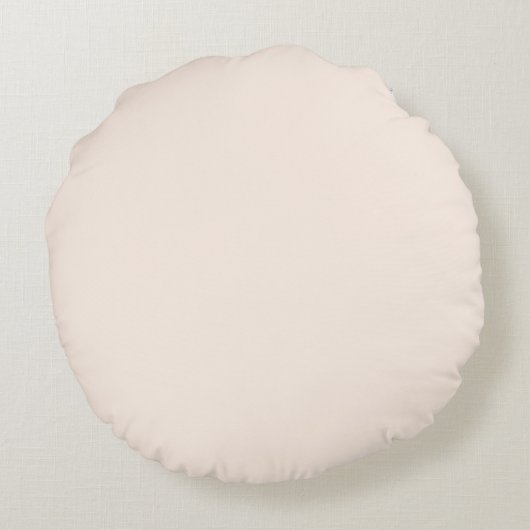 Gepersonaliseerde boho minimalist rond kussen (Achterkant)