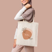 Gepersonaliseerde boho minimalist tote bag