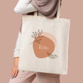 Gepersonaliseerde boho minimalist tote bag