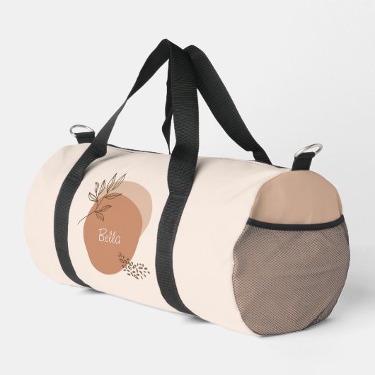 Gepersonaliseerde boho modern plunjezak (Rechterhoek)