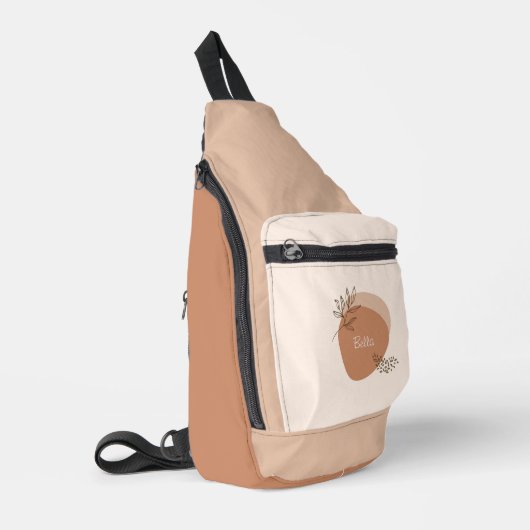 Gepersonaliseerde boho modern sling bag (Linkerhoek)