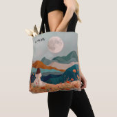 Gepersonaliseerde Boho Moonlit Canvas tas - Aangep (Dichtbij)