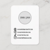 Gepersonaliseerde Boho Mushroom Sieraden Display Visitekaartje (Achterkant)