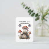 Gepersonaliseerde Boho Mushroom Sieraden Display Visitekaartje (Staand voorkant)