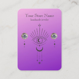 Gepersonaliseerde Boho mystieke sieraden display Visitekaartje
