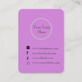 Gepersonaliseerde Boho mystieke sieraden display Visitekaartje (Achterkant)