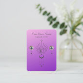 Gepersonaliseerde Boho mystieke sieraden display Visitekaartje (Staand voorkant)