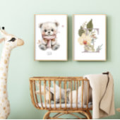 Gepersonaliseerde Boho Nursery Decor Muurkunst Muurkunst Sets