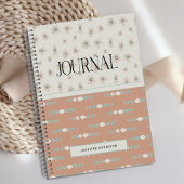 Gepersonaliseerde Boho Pastel Bloemrijke Fun Journ Notitieboek