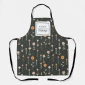 Gepersonaliseerde Boho Pattern Chef-kok Vrouwen Schort (Voorkant)