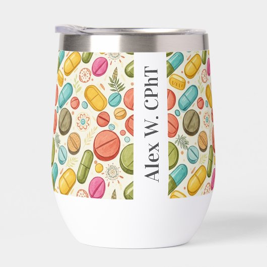 Gepersonaliseerde Boho Pharmacy Stemless (Rechts)
