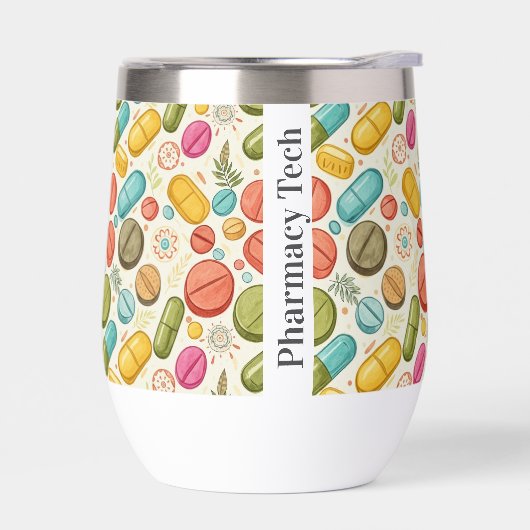 Gepersonaliseerde Boho Pharmacy Stemless (Links)