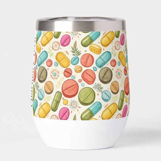Gepersonaliseerde Boho Pharmacy Stemless (Achterkant)