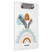 Gepersonaliseerde Boho Rainbow Custom Klembord (Rechts)
