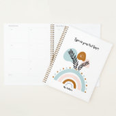 Gepersonaliseerde Boho Rainbow Custom Planner (Display)