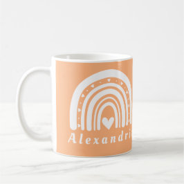 Gepersonaliseerde Boho Rainbow Koffiemok