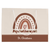 Gepersonaliseerde Boho Rainbow Psychotherapeut Groot Cadeauzakje (Achterkant)