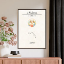 Gepersonaliseerde Boho Ram Zodiac Constellatie