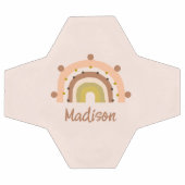 Gepersonaliseerde Boho-regenboog Blush Roze Kinder Voetbal (Enkel)