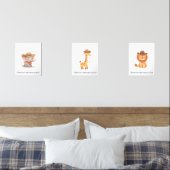 Gepersonaliseerde Boho Safari Cowboy Nursery Room  Muurkunst Sets (Slaapkamer)