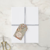 Gepersonaliseerde Boho Sage Green Wildflower Bedan Cadeaulabel (Met Touw)