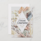 Gepersonaliseerde Boho stijl bruiloft Kaart (Voorkant / Achterkant)