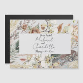 Gepersonaliseerde Boho stijl bruiloft Magnetische Uitnodiging (Voorkant / Achterkant)