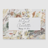 Gepersonaliseerde Boho stijl bruiloft Magnetische Uitnodiging (Voorkant)