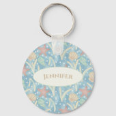 Gepersonaliseerde Boho-strand-sleutelhanger – Zees Sleutelhanger (Achterkant)