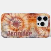 Gepersonaliseerde Boho Tie Dye iPhone / iPad case (Achterkant (horizontaal))