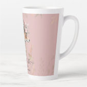 GEPERSONALISEERDE Boho Vos Veren Herinneringscadea Latte Mok (Rechts)