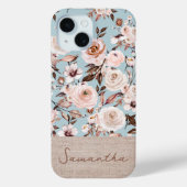 Gepersonaliseerde Boho Waterverf Floral Case-Mate iPhone Case (Achterkant)