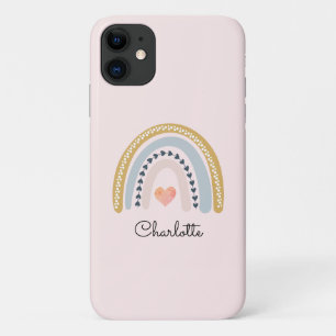 Gepersonaliseerde Boho Waterverf Rainbow Case-Mate iPhone Case